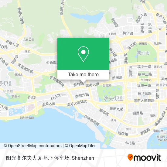 阳光高尔夫大厦-地下停车场 map