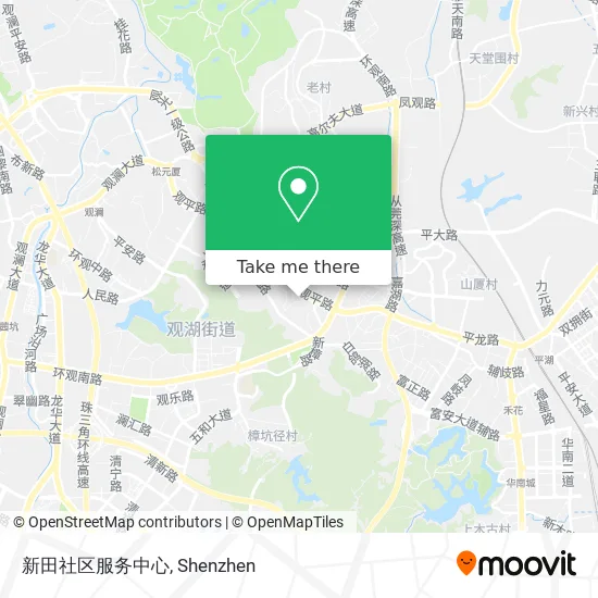 新田社区服务中心 map