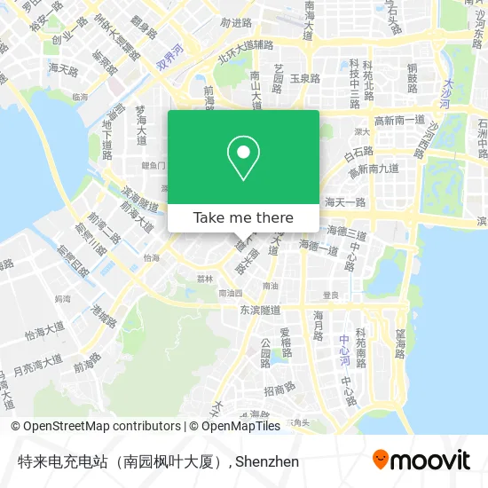 特来电充电站（南园枫叶大厦） map