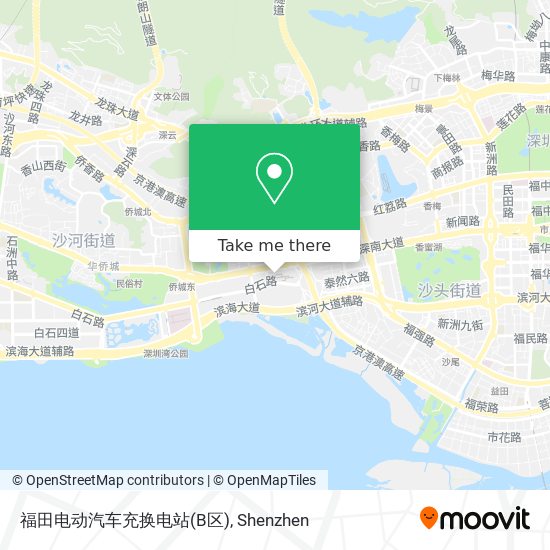 福田电动汽车充换电站(B区) map