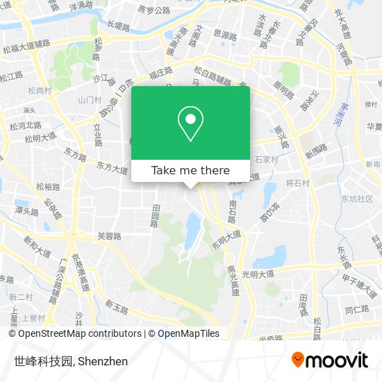世峰科技园 map