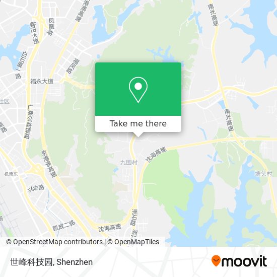 世峰科技园 map