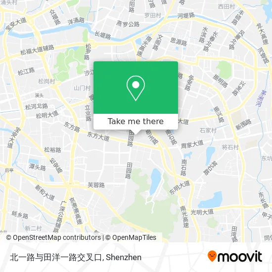 北一路与田洋一路交叉口 map
