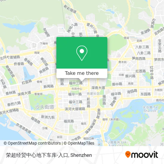荣超经贸中心地下车库-入口 map