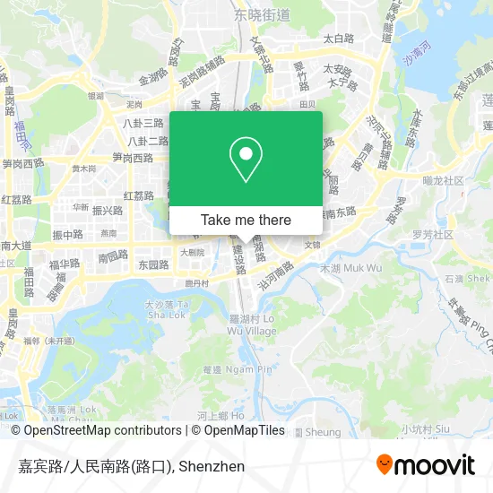 嘉宾路/人民南路(路口) map