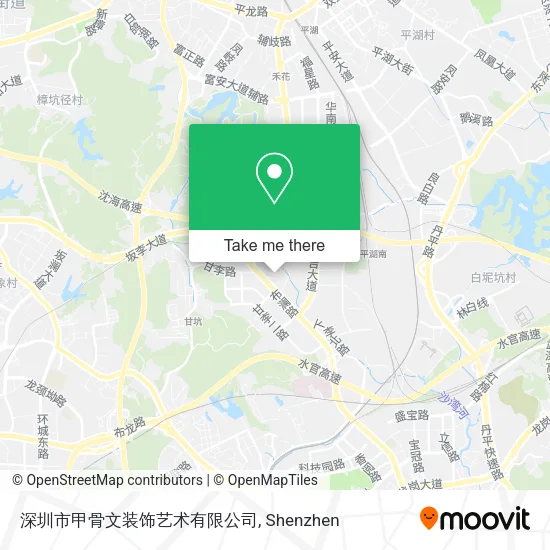深圳市甲骨文装饰艺术有限公司 map