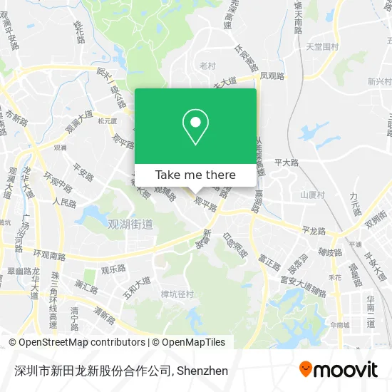 深圳市新田龙新股份合作公司 map