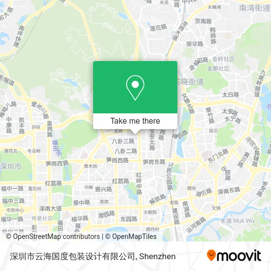 深圳市云海国度包装设计有限公司 map