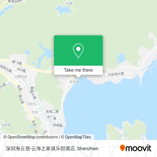 深圳海云居-云海之家俱乐部酒店 map