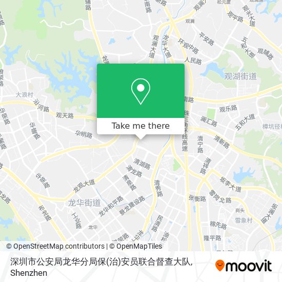 深圳市公安局龙华分局保(治)安员联合督查大队 map