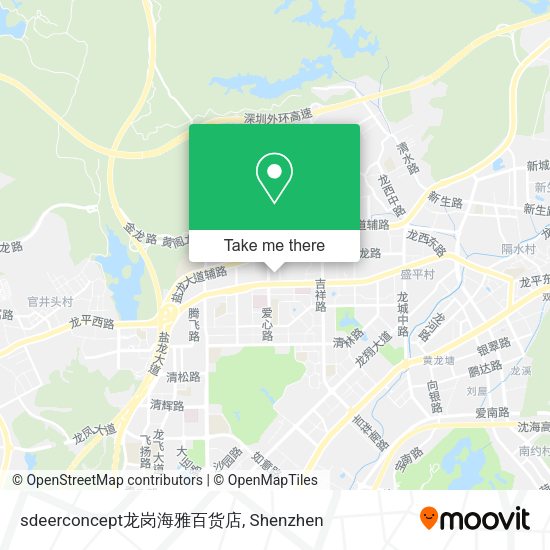 sdeerconcept龙岗海雅百货店 map