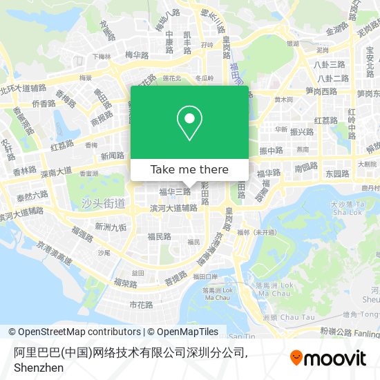 阿里巴巴(中国)网络技术有限公司深圳分公司 map