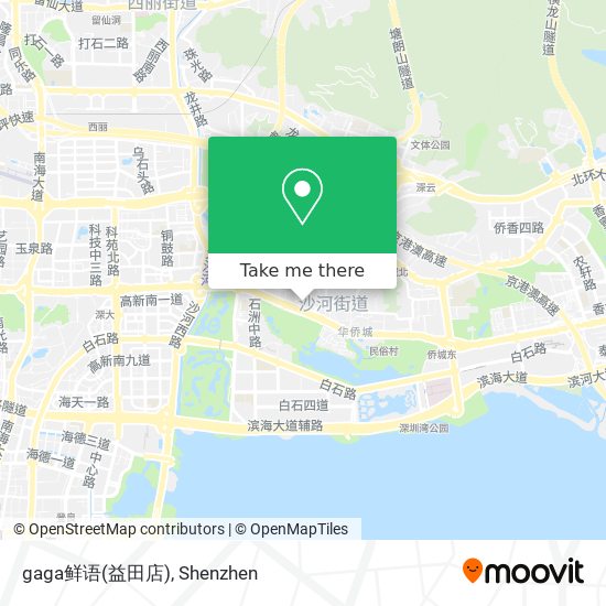 gaga鲜语(益田店) map