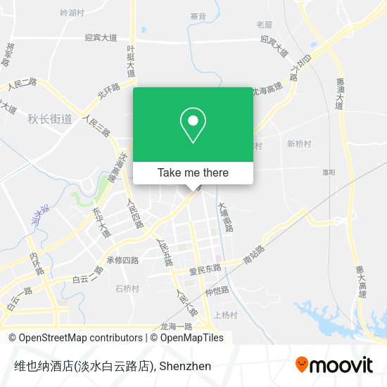 维也纳酒店(淡水白云路店) map