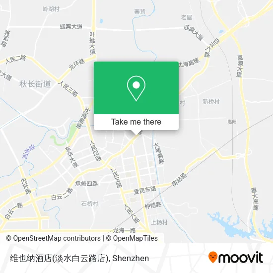 维也纳酒店(淡水白云路店) map
