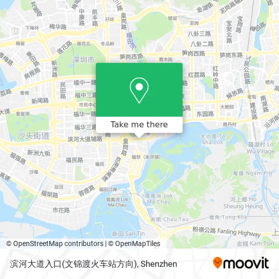 滨河大道入口(文锦渡火车站方向) map