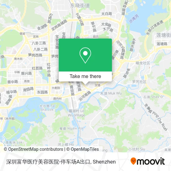 深圳富华医疗美容医院-停车场A出口 map