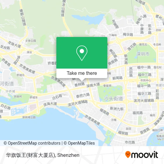 华旗饭王(财富大厦店) map