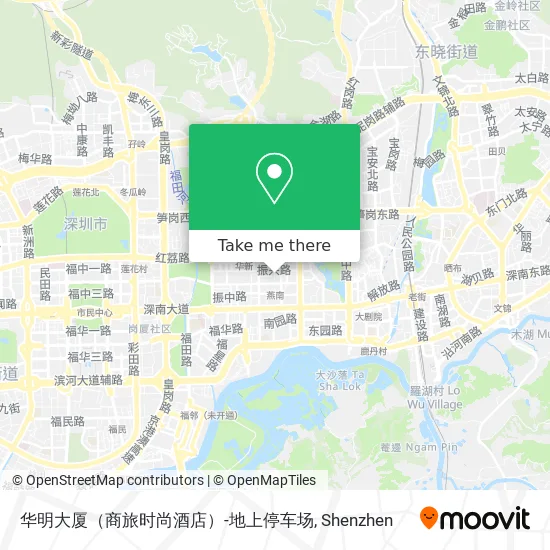 华明大厦（商旅时尚酒店）-地上停车场 map