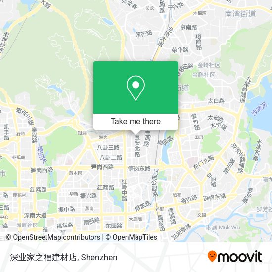 深业家之福建材店 map