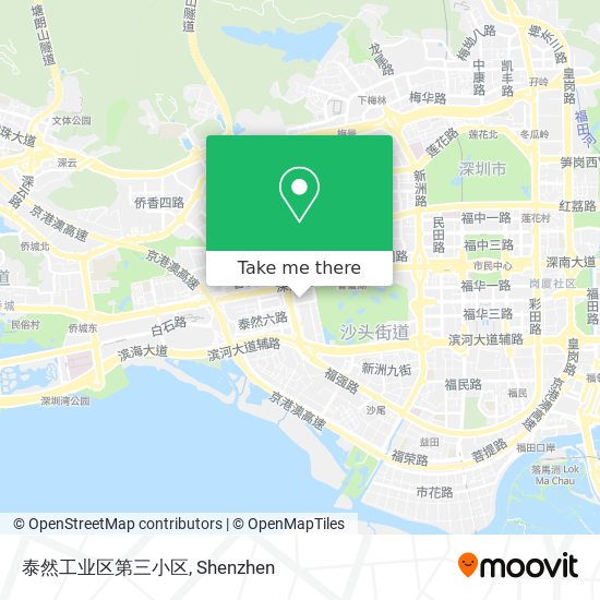 泰然工业区第三小区 map