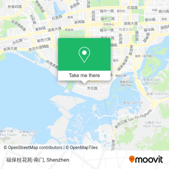 福保桂花苑-南门 map