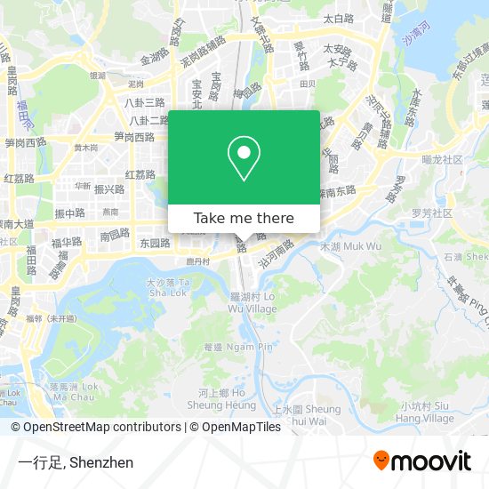 一行足 map