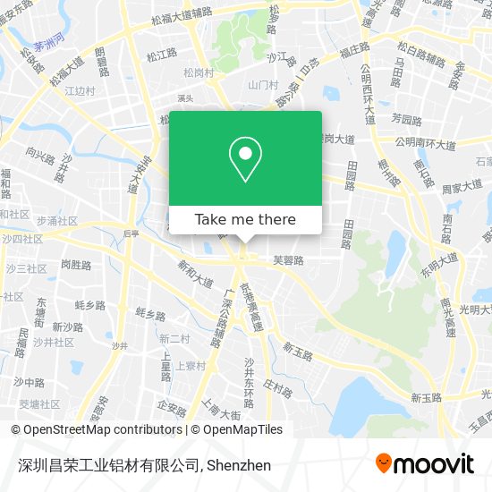 深圳昌荣工业铝材有限公司 map