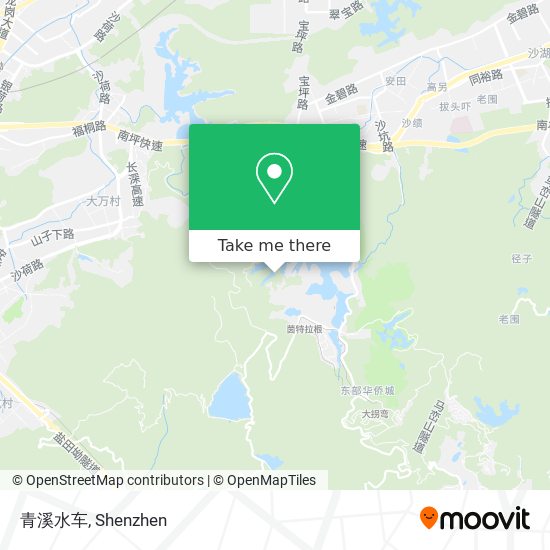青溪水车 map