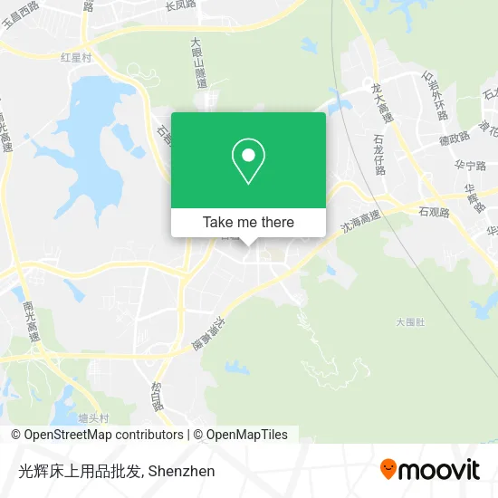 光辉床上用品批发 map