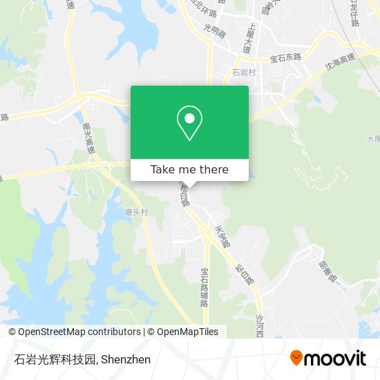 石岩光辉科技园 map