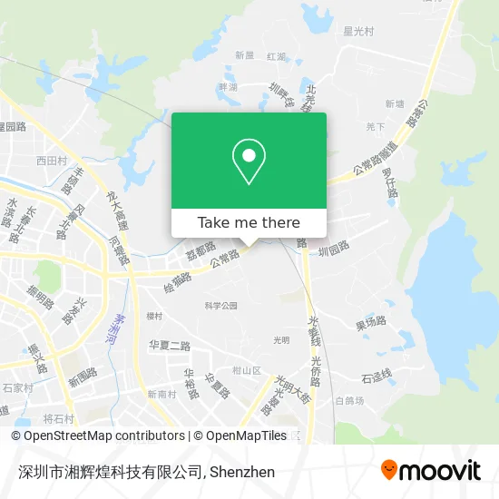 深圳市湘辉煌科技有限公司 map