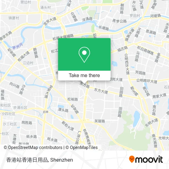 香港站香港日用品 map