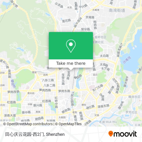 田心庆云花园-西2门 map