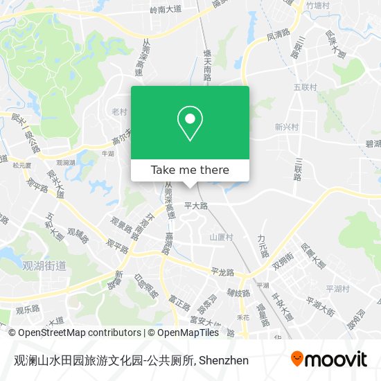 观澜山水田园旅游文化园-公共厕所 map