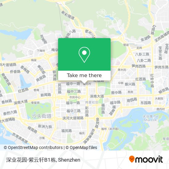 深业花园-紫云轩B1栋 map