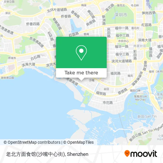 老北方面食馆(沙嘴中心街) map