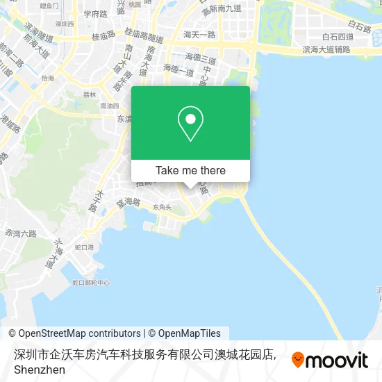 深圳市企沃车房汽车科技服务有限公司澳城花园店 map