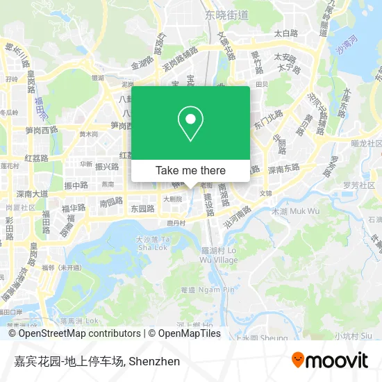 嘉宾花园-地上停车场 map