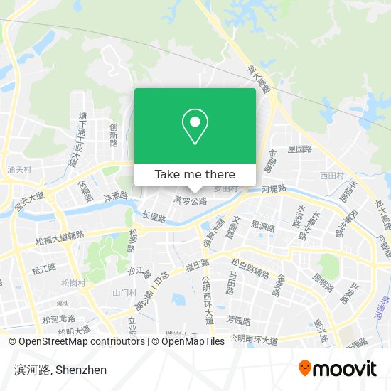 滨河路 map