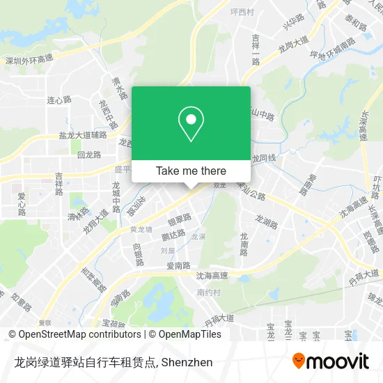 龙岗绿道驿站自行车租赁点 map
