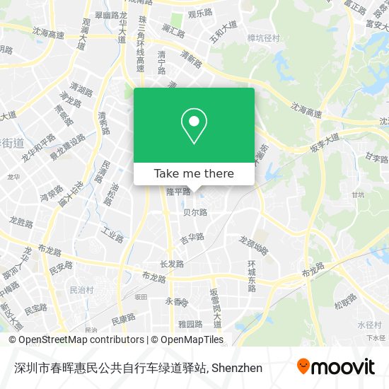 深圳市春晖惠民公共自行车绿道驿站 map