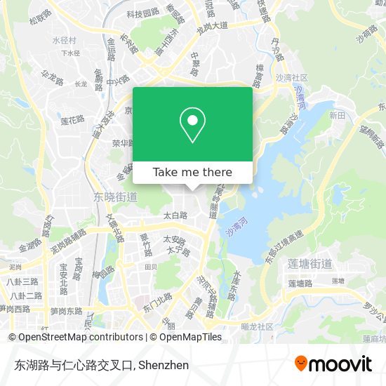 东湖路与仁心路交叉口 map