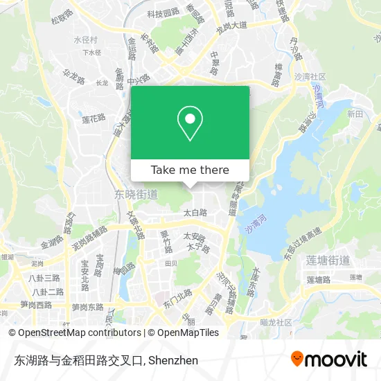 东湖路与金稻田路交叉口 map