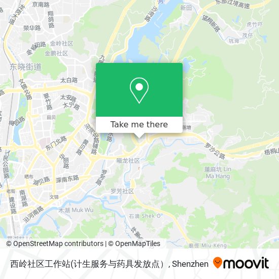 西岭社区工作站 map