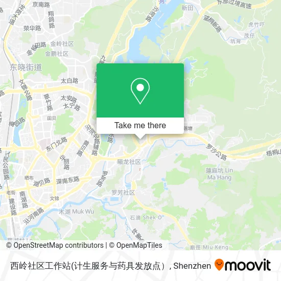 西岭社区工作站 map