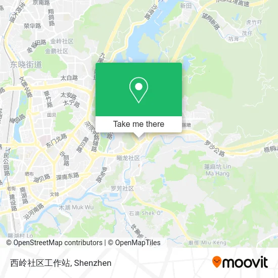 西岭社区工作站 map