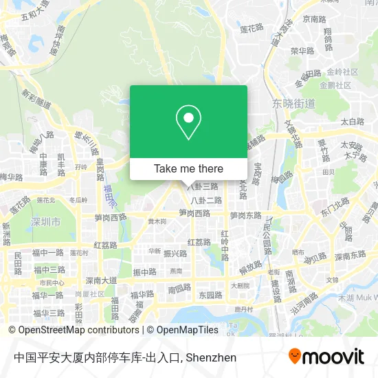 中国平安大厦内部停车库-出入口 map