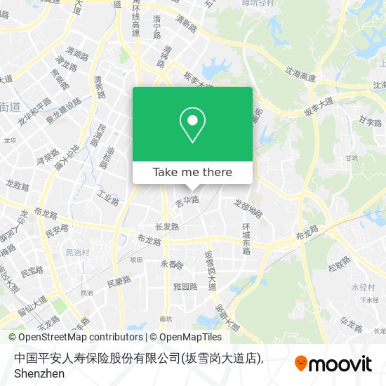 中国平安人寿保险股份有限公司(坂雪岗大道店) map