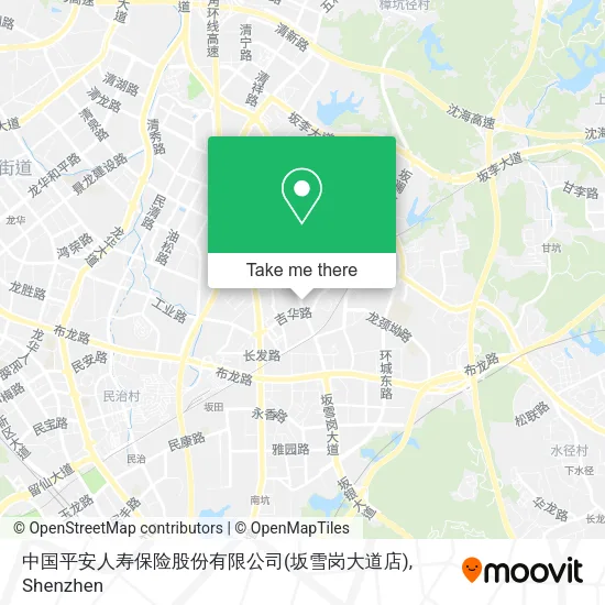 中国平安人寿保险股份有限公司(坂雪岗大道店) map